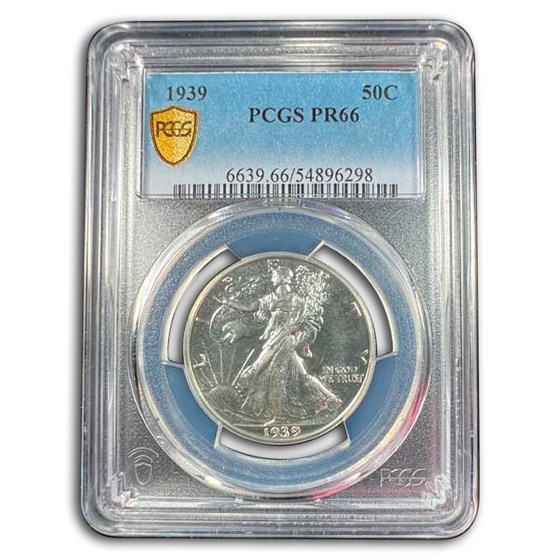 1939 Walking Liberty Half Dollar PR-66 PCGS 1939 Walking Liberty Half Dollar PR-66 PCGS
